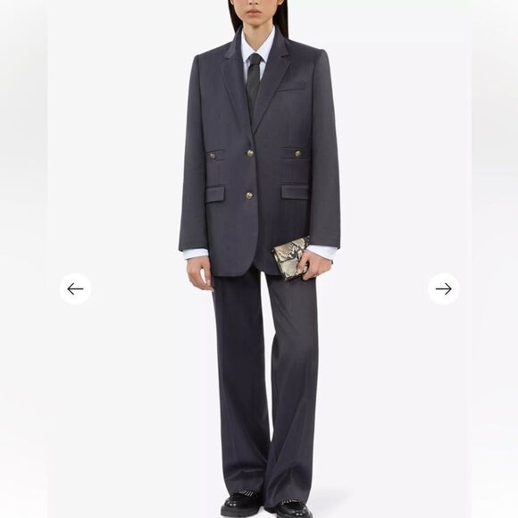 $595 THE KOOPLES - Notch-lapel single-breasted woven blazer NWT - Picture 1 of 11